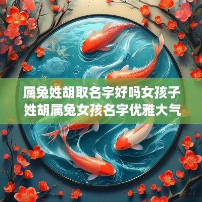 属兔姓胡取名字好吗女孩子 姓胡属兔女孩名字优雅大气