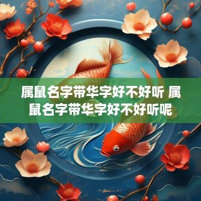 属鼠名字带华字好不好听 属鼠名字带华字好不好听呢