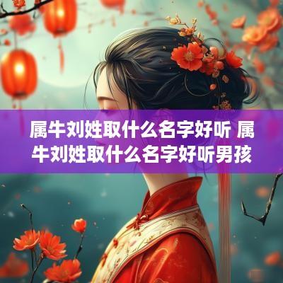 属牛刘姓取什么名字好听 属牛刘姓取什么名字好听男孩