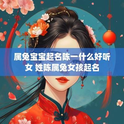 属兔宝宝起名陈一什么好听女 姓陈属兔女孩起名