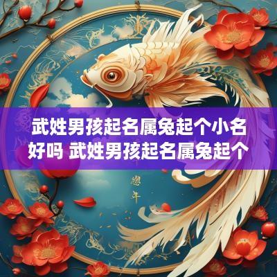 武姓男孩起名属兔起个小名好吗 武姓男孩起名属兔起个小名好吗
