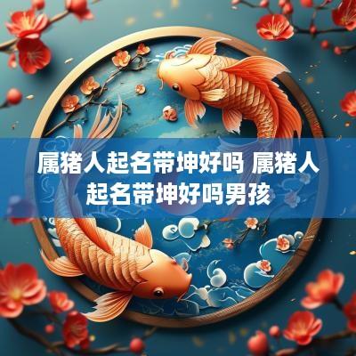 属猪人起名带坤好吗 属猪人起名带坤好吗男孩