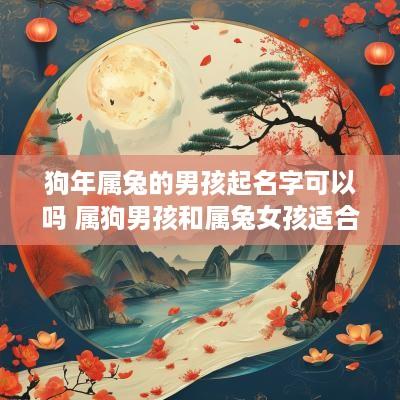 狗年属兔的男孩起名字可以吗 属狗男孩和属兔女孩适合?