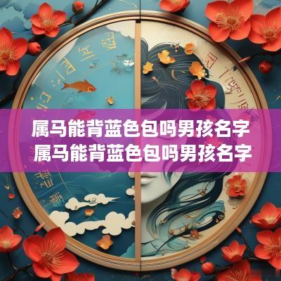 属马能背蓝色包吗男孩名字 属马能背蓝色包吗男孩名字叫什么