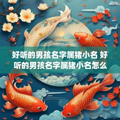 好听的男孩名字属猪小名 好听的男孩名字属猪小名怎么取