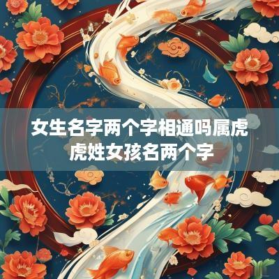 女生名字两个字相通吗属虎 虎姓女孩名两个字