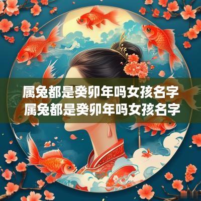 属兔都是癸卯年吗女孩名字 属兔都是癸卯年吗女孩名字叫什么