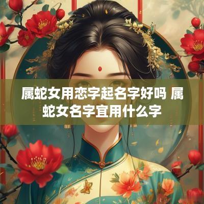 属蛇女用恋字起名字好吗 属蛇女名字宜用什么字