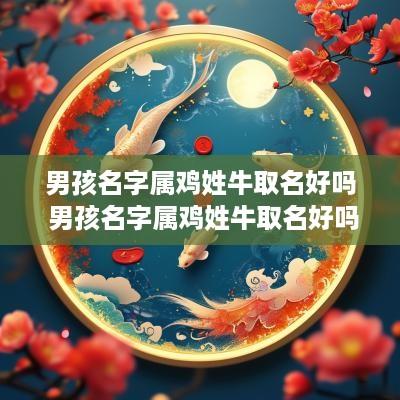 男孩名字属鸡姓牛取名好吗 男孩名字属鸡姓牛取名好吗怎么取