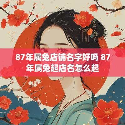 87年属兔店铺名字好吗 87年属兔起店名怎么起