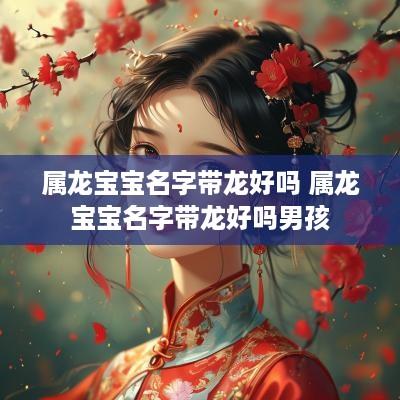 属龙宝宝名字带龙好吗 属龙宝宝名字带龙好吗男孩 属龙宝宝名字带龙好吗 属龙宝宝名字带龙好吗男孩