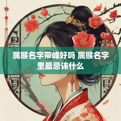 属猴名字带峰好吗 属猴名字里最忌讳什么