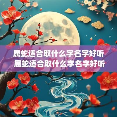 属蛇适合取什么字名字好听 属蛇适合取什么字名字好听女孩
