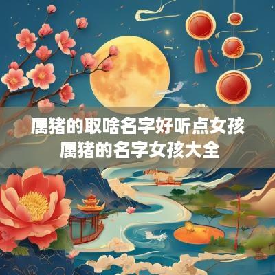 属猪的取啥名字好听点女孩 属猪的名字女孩大全