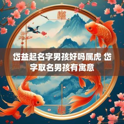 岱益起名字男孩好吗属虎 岱字取名男孩有寓意