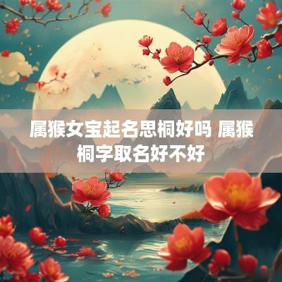属猴女宝起名思桐好吗 属猴桐字取名好不好
