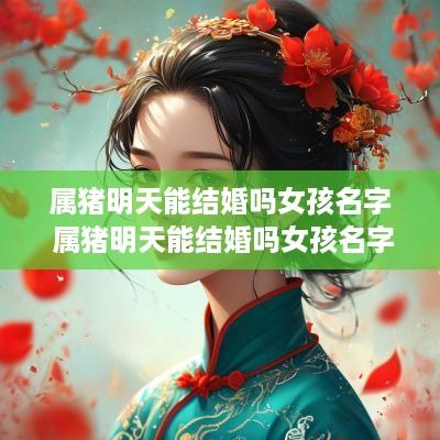 属猪明天能结婚吗女孩名字 属猪明天能结婚吗女孩名字怎么取