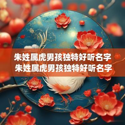 朱姓属虎男孩独特好听名字 朱姓属虎男孩独特好听名字大全