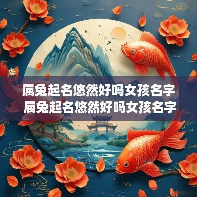 属兔起名悠然好吗女孩名字 属兔起名悠然好吗女孩名字怎么取