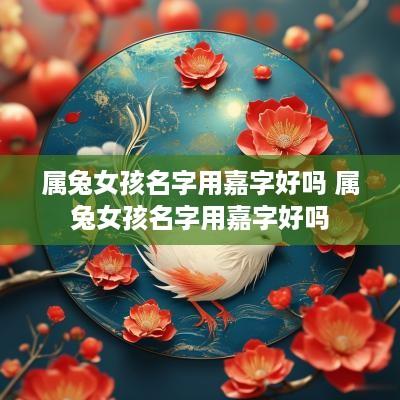属兔女孩名字用嘉字好吗 属兔女孩名字用嘉字好吗