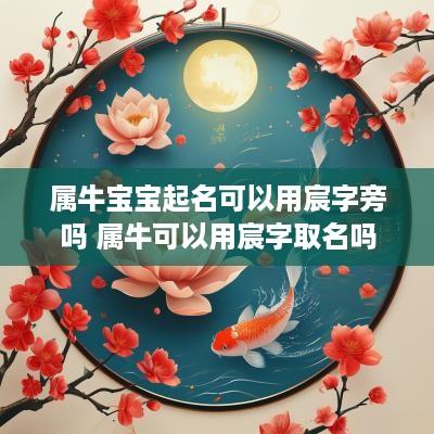 属牛宝宝起名可以用宸字旁吗 属牛可以用宸字取名吗