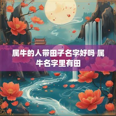 属牛的人带田子名字好吗 属牛名字里有田