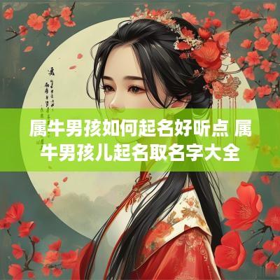 属牛男孩如何起名好听点 属牛男孩儿起名取名字大全