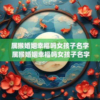 属猴婚姻幸福吗女孩子名字 属猴婚姻幸福吗女孩子名字叫什么
