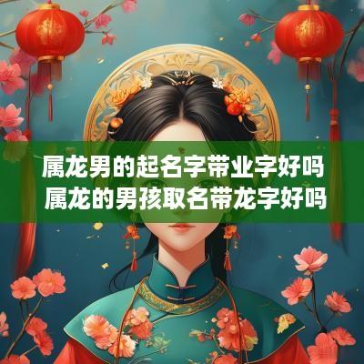 属龙男的起名字带业字好吗 属龙的男孩取名带龙字好吗