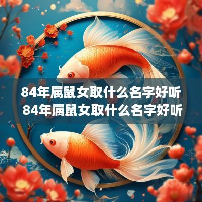 84年属鼠女取什么名字好听 84年属鼠女取什么名字好听点