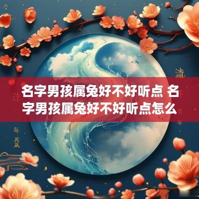 名字男孩属兔好不好听点 名字男孩属兔好不好听点怎么取