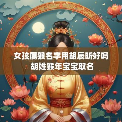 女孩属猴名字用胡辰昕好吗 胡姓猴年宝宝取名