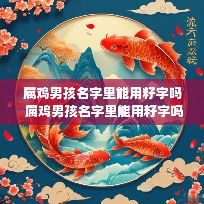 属鸡男孩名字里能用籽字吗 属鸡男孩名字里能用籽字吗怎么取