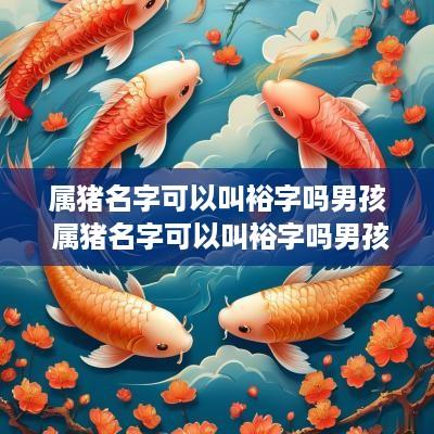 属猪名字可以叫裕字吗男孩 属猪名字可以叫裕字吗男孩怎么取