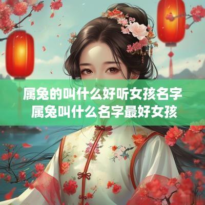 属兔的叫什么好听女孩名字 属兔叫什么名字最好女孩