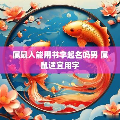 属鼠人能用书字起名吗男 属鼠适宜用字
