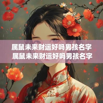 属鼠未来财运好吗男孩名字 属鼠未来财运好吗男孩名字怎么取