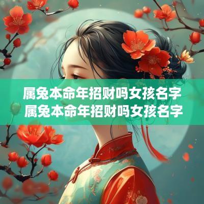 属兔本命年招财吗女孩名字 属兔本命年招财吗女孩名字怎么取