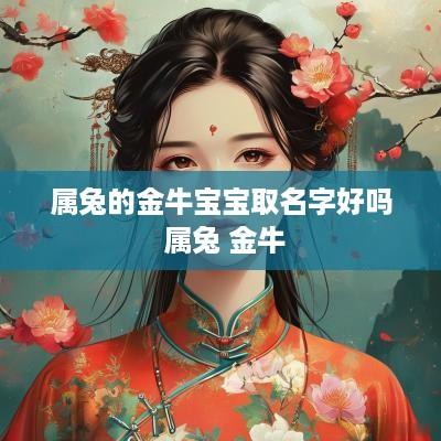 属兔的金牛宝宝取名字好吗 属兔 金牛