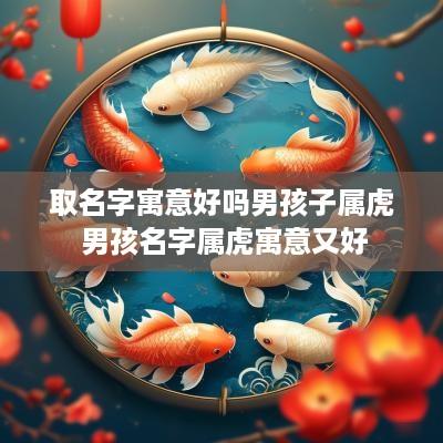 取名字寓意好吗男孩子属虎 男孩名字属虎寓意又好