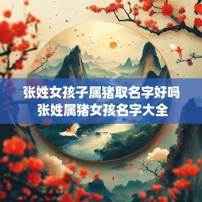 张姓女孩子属猪取名字好吗 张姓属猪女孩名字大全