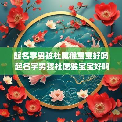 起名字男孩杜属猴宝宝好吗 起名字男孩杜属猴宝宝好吗