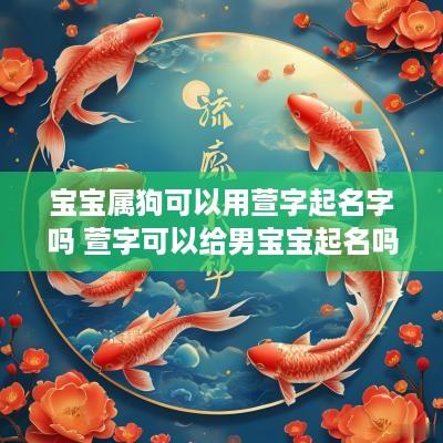 宝宝属狗可以用萱字起名字吗 萱字可以给男宝宝起名吗