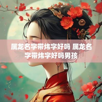 属龙名字带炜字好吗 属龙名字带炜字好吗男孩