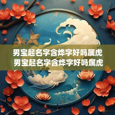 男宝起名字含烨字好吗属虎 男宝起名字含烨字好吗属虎的