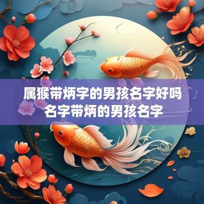属猴带炳字的男孩名字好吗 名字带炳的男孩名字
