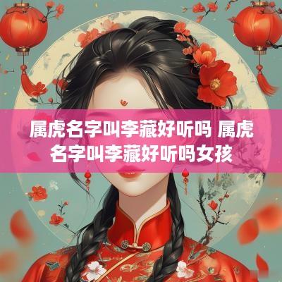 属虎名字叫李藏好听吗 属虎名字叫李藏好听吗女孩