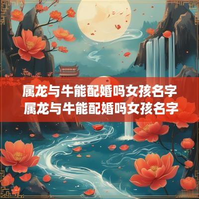 属龙与牛能配婚吗女孩名字 属龙与牛能配婚吗女孩名字怎么取