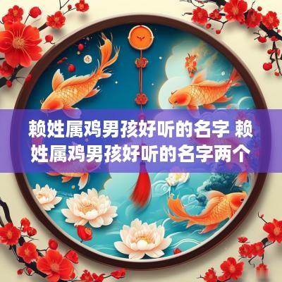 赖姓属鸡男孩好听的名字 赖姓属鸡男孩好听的名字两个字