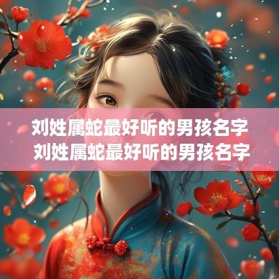 刘姓属蛇最好听的男孩名字 刘姓属蛇最好听的男孩名字是什么